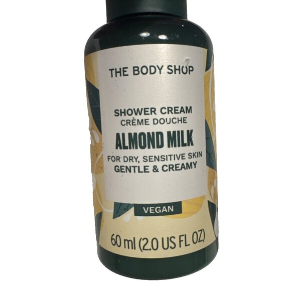 THE BODY SHOP Vegan Shower Cream Set of 2 Travel Size Almond Milk & Avocado - Picture 5 of 5
